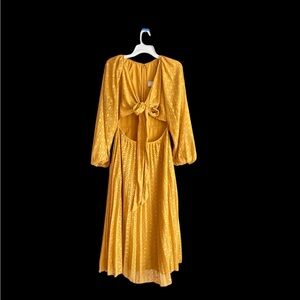 ASOS Gold Backless Dress